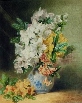Floral, beautiful classical still life of flowers.035, unknow artist
